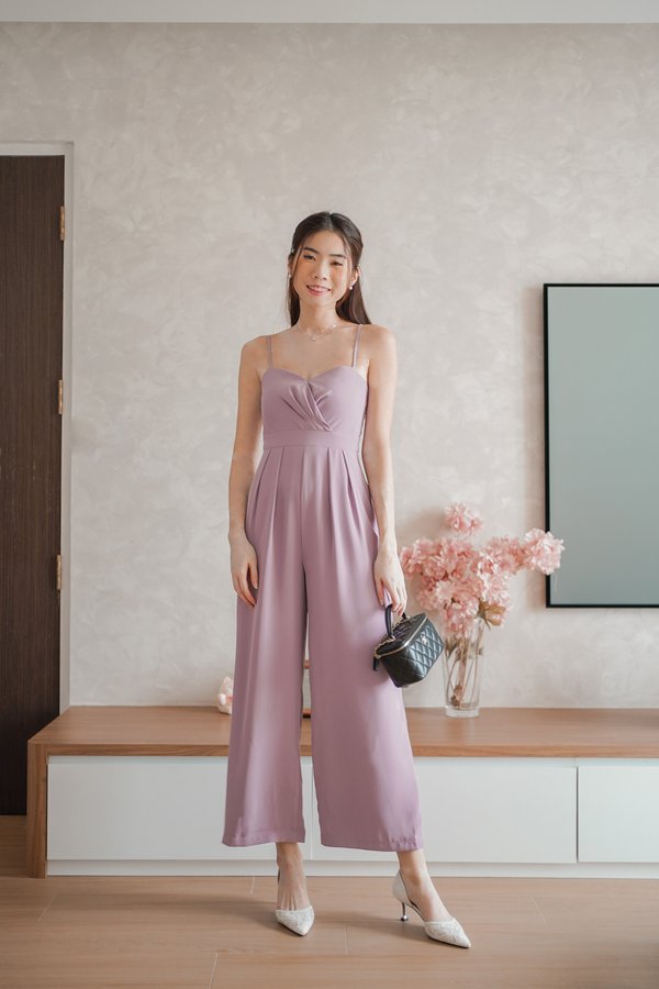 *TPZ* ACE OF HEARTS JUMPSUIT IN PASTEL LILAC