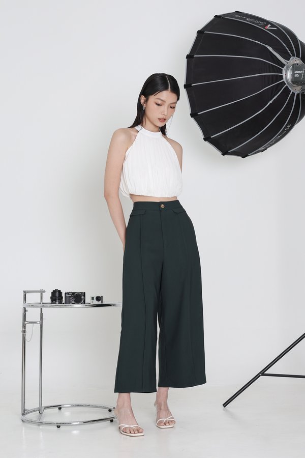 *TPZ* CITYSCAPE PANEL PANTS IN DEEP FOREST