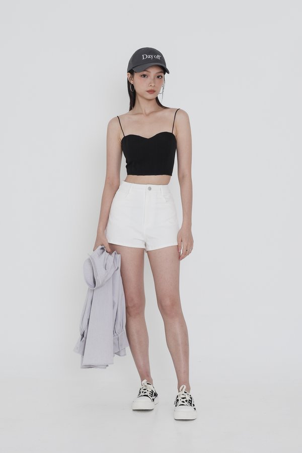 *TPZ* MUST HAVE DENIM SHORTS 4.0 IN WHITE