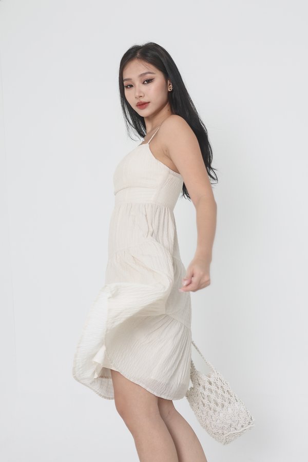 *TPZ* GRELA TEXTURED DRESS IN IVORY