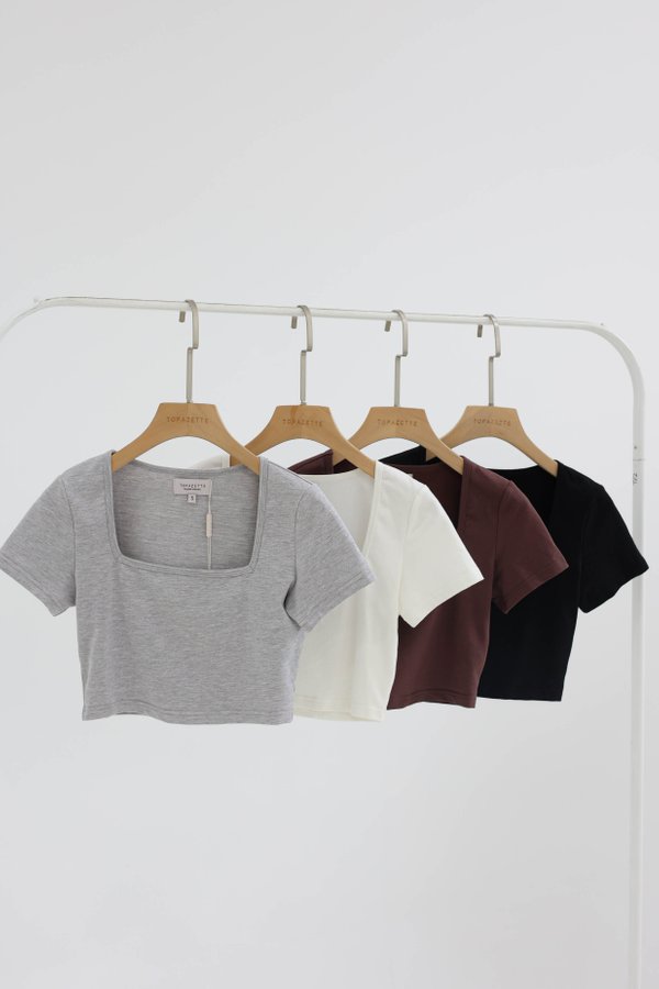 *TPZ* THE ESSENTIAL SQUARE NECK BABY TEE *BUNDLE OF 4*