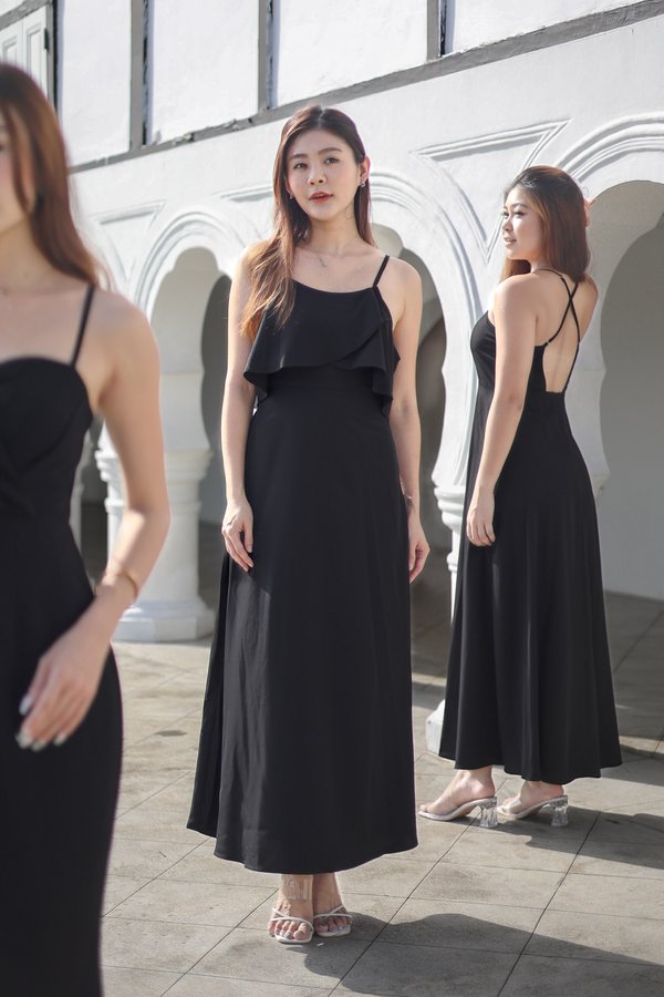 *TPZ* FLORELLA MAXI DRESS 4.0 IN BLACK 