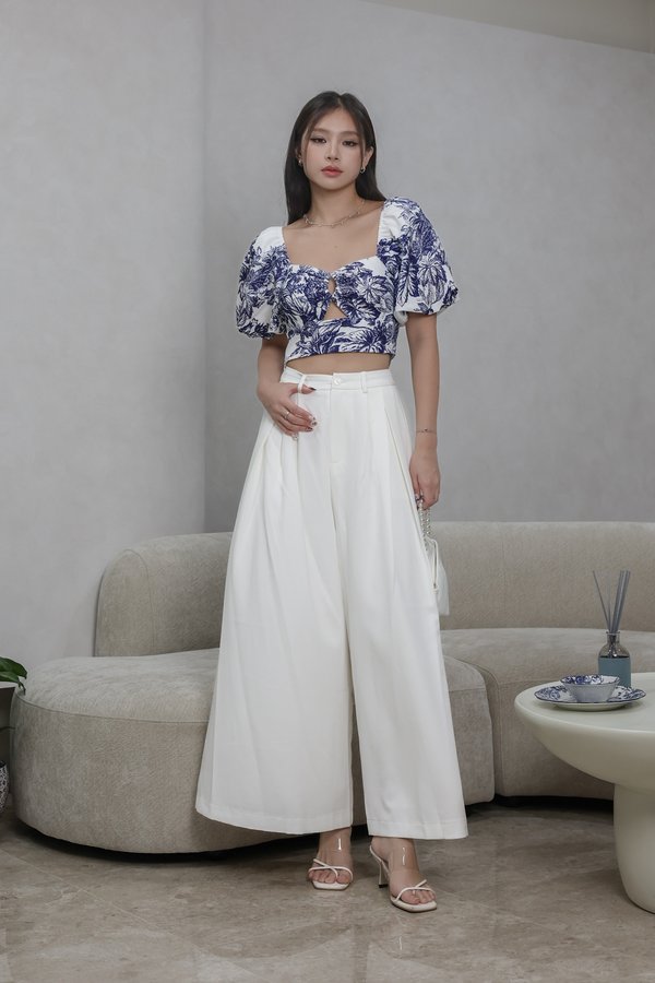 *TPZ* VALORA HIGH WAISTED PANTS IN WHITE
