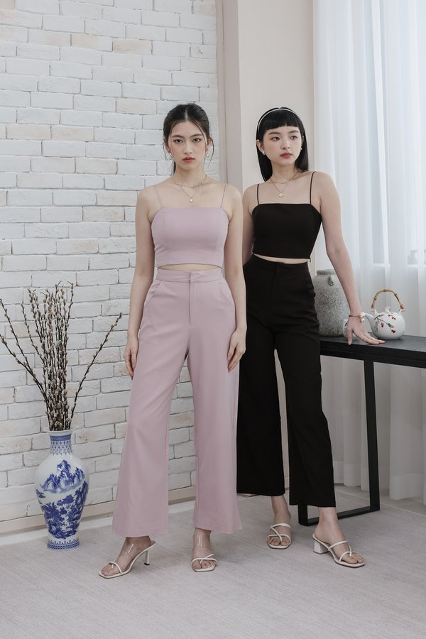 *TPZ* DAY TO NIGHT HIGH WAISTED PANTS IN DUSTY PINK