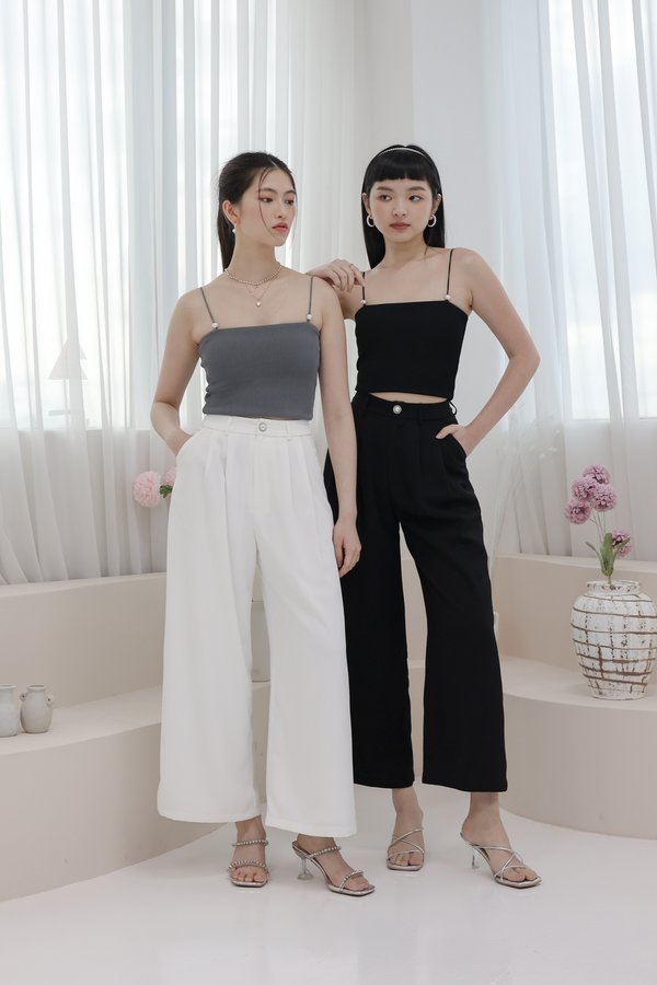 *TPZ* CADENCE PEARL HIGH WAISTED PANTS IN BLACK 