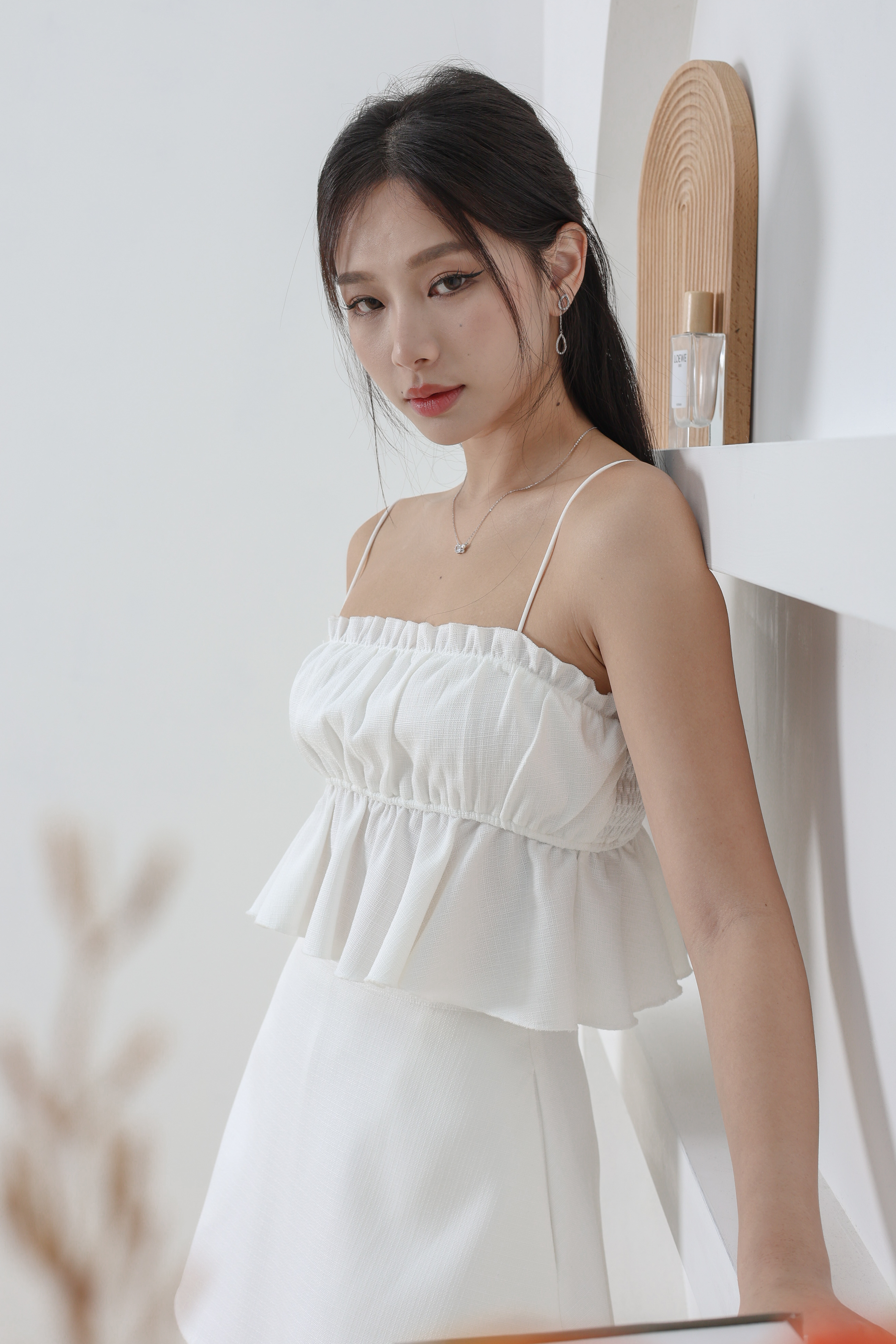 TPZ* KYOMI BABYDOLL TOP IN WHITE | TOPAZETTE
