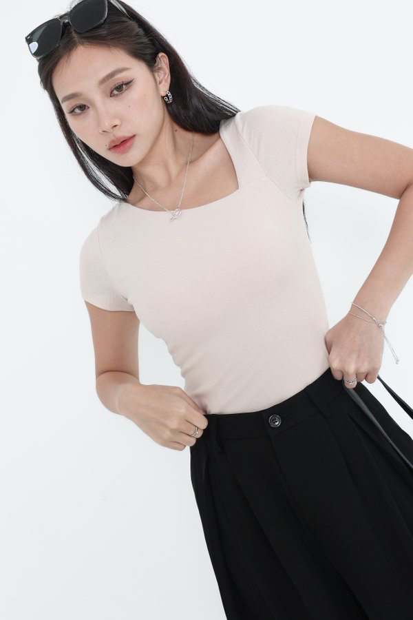 *TPZ* PERFECT CUT BASIC TOP (REGULAR) IN NATURAL IVORY