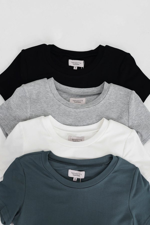 *TPZ* PERFECT ROUND NECK BASIC TOP *BUNDLE OF 4*
