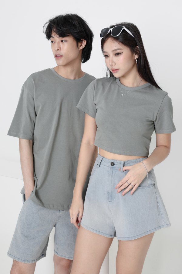 *TPZ* VIBES UNISEX TEE IN DUSTY SAGE