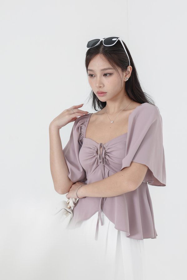 *TPZ* MIRACLE FLUTTER TOP 2.0 IN DUSTY PINK