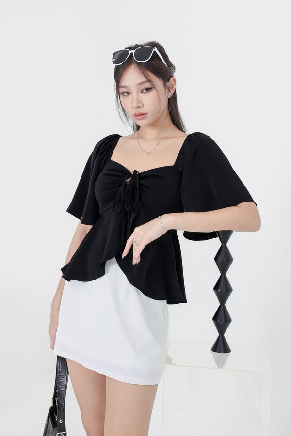 *TPZ* MIRACLE FLUTTER TOP 2.0 IN BLACK