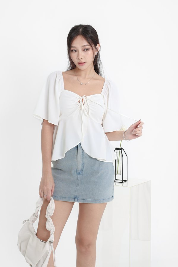 *TPZ* MIRACLE FLUTTER TOP 2.0 IN WHITE
