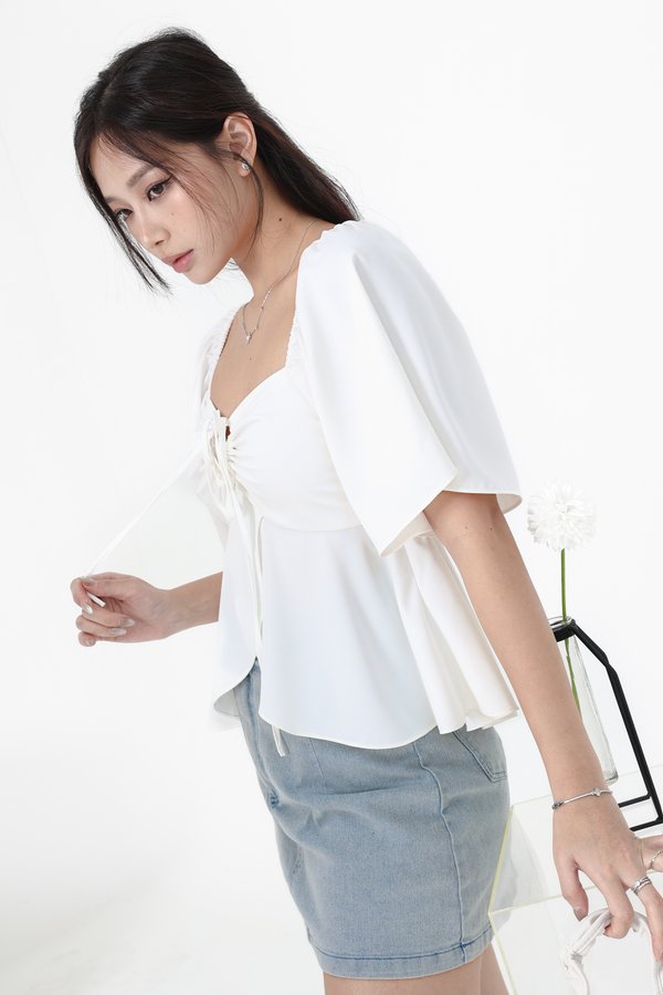 *TPZ* MIRACLE FLUTTER TOP 2.0 IN WHITE
