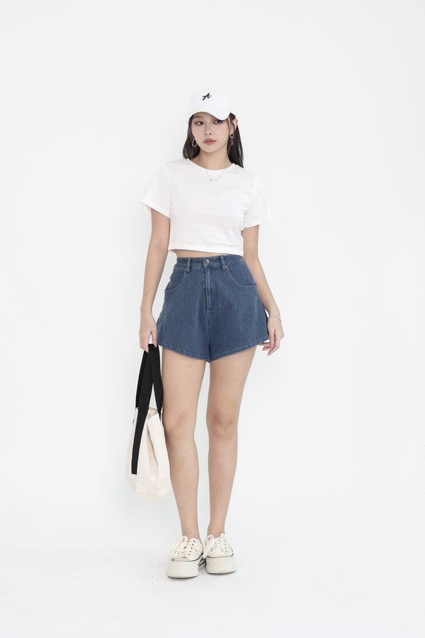 *TPZ* GOLDEN DAYS DENIM SHORTS 3.0 IN DARK WASH