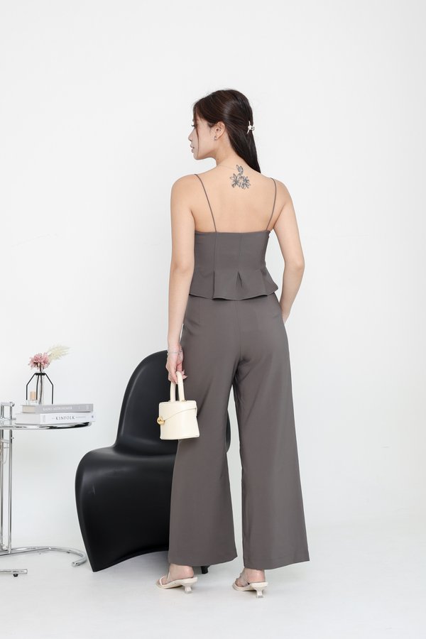 *TPZ* VIP HIGH WAISTED PANTS (REGULAR) IN TAUPE GREY 
