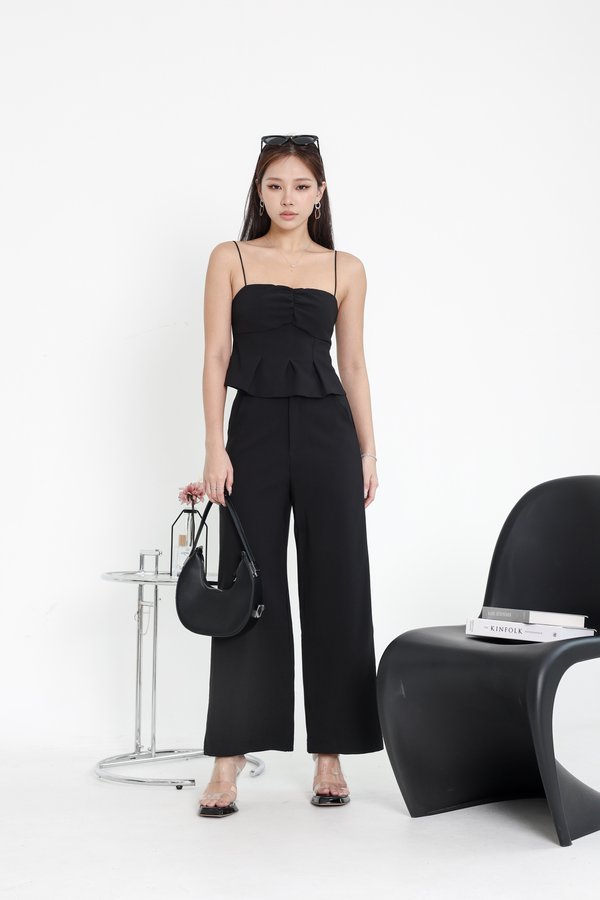 *TPZ* VIP HIGH WAISTED PANTS (PETITE) IN BLACK
