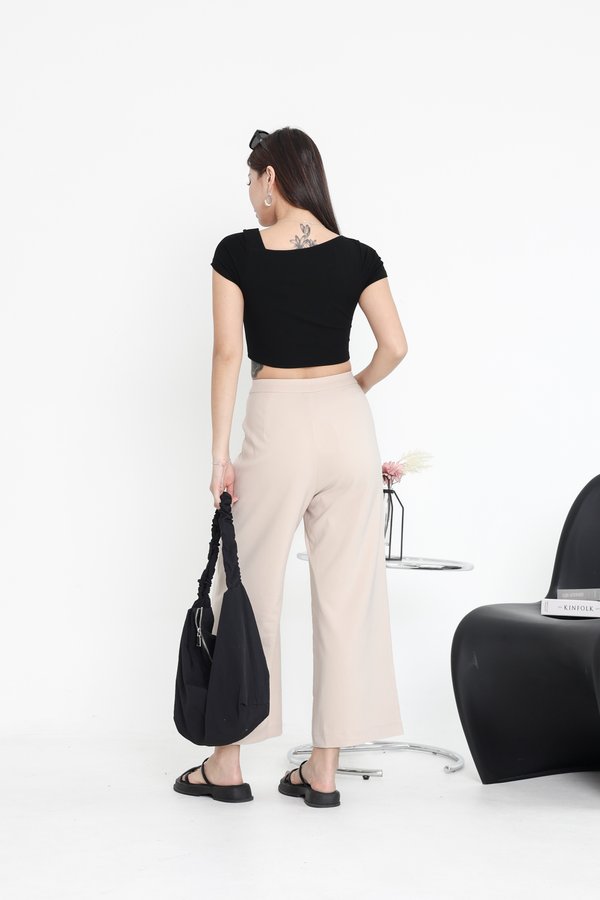 *TPZ* VIP HIGH WAISTED PANTS (PETITE) IN IVORY