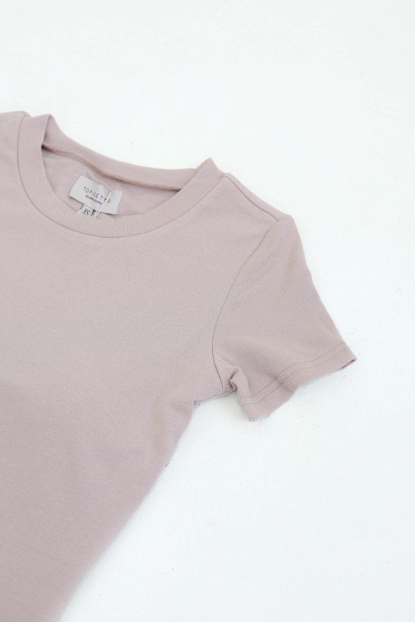 *TPZ* PERFECT ROUND NECK TOP (REGULAR) IN DUSTY PINK