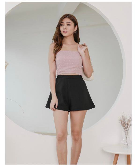 *TPZ* KENZO FIT AND FLARE SHORTS V2 IN BLACK