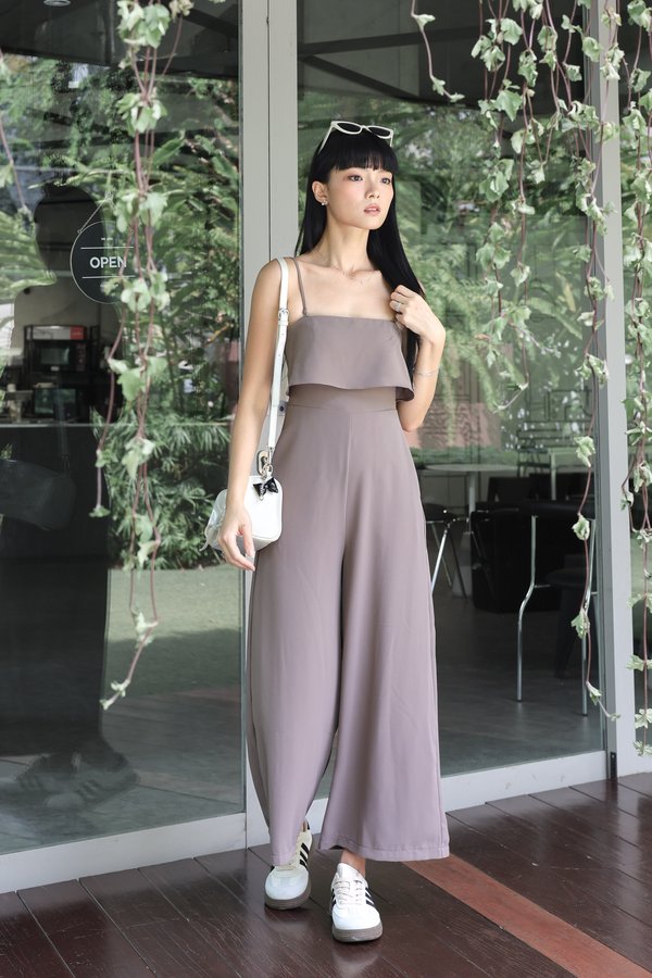 *TPZ* CELEBRITY 2 WAYS JUMPSUIT (PETITE) IN MOCHA