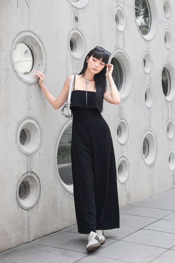 *TPZ* CELEBRITY 2 WAYS JUMPSUIT (REGULAR) IN BLACK