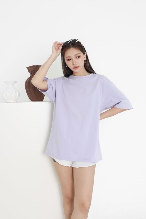 *TPZ* VIBES UNISEX OVERSIZED TEE IN LILAC