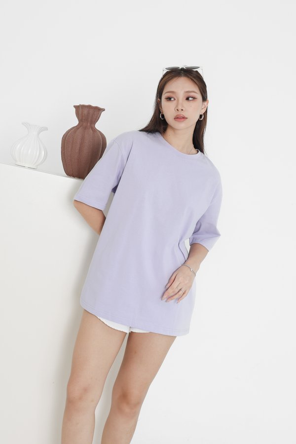 *TPZ* VIBES UNISEX OVERSIZED TEE IN LILAC