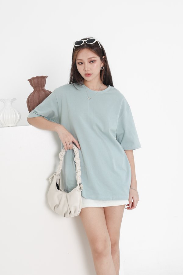 *TPZ* VIBES UNISEX OVERSIZED TEE IN TIFFANY BLUE