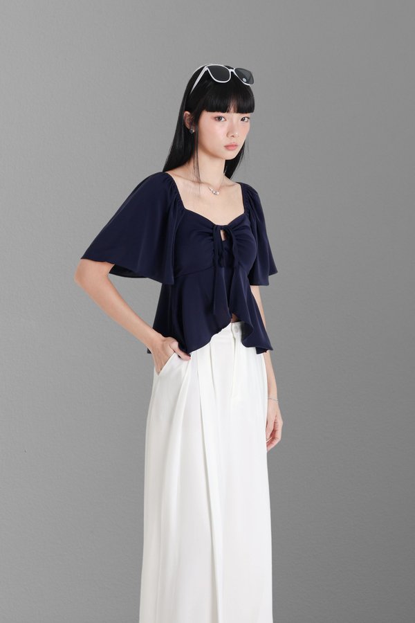 *TPZ* MIRACLE FLUTTER TOP 2.0 IN MIDNIGHT NAVY 