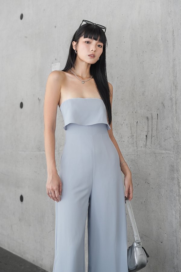 *TPZ* CELEBRITY 2 WAYS JUMPSUIT (PETITE) IN DUSTY BLUE