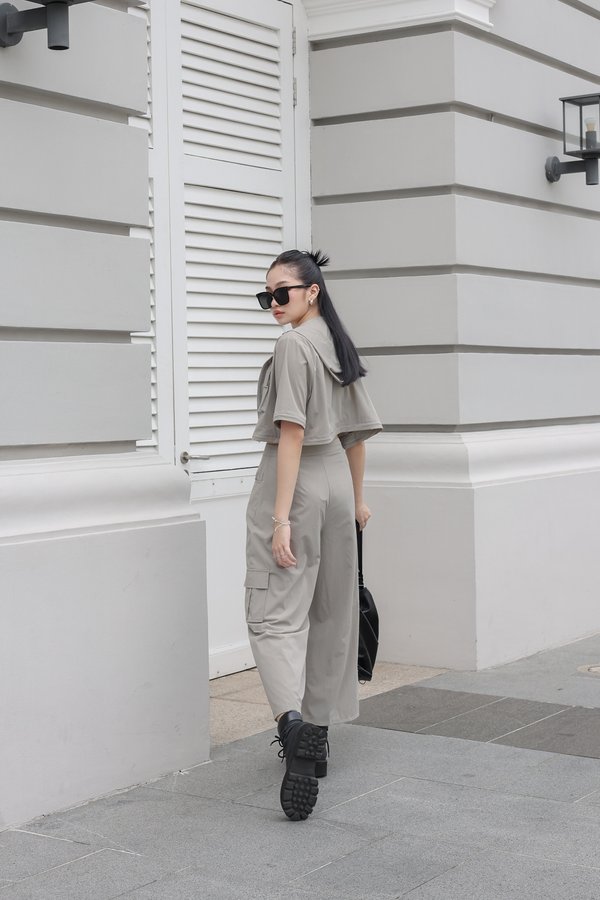 *TPZ* MODULAR CARGO PANTS IN DEEP TAUPE