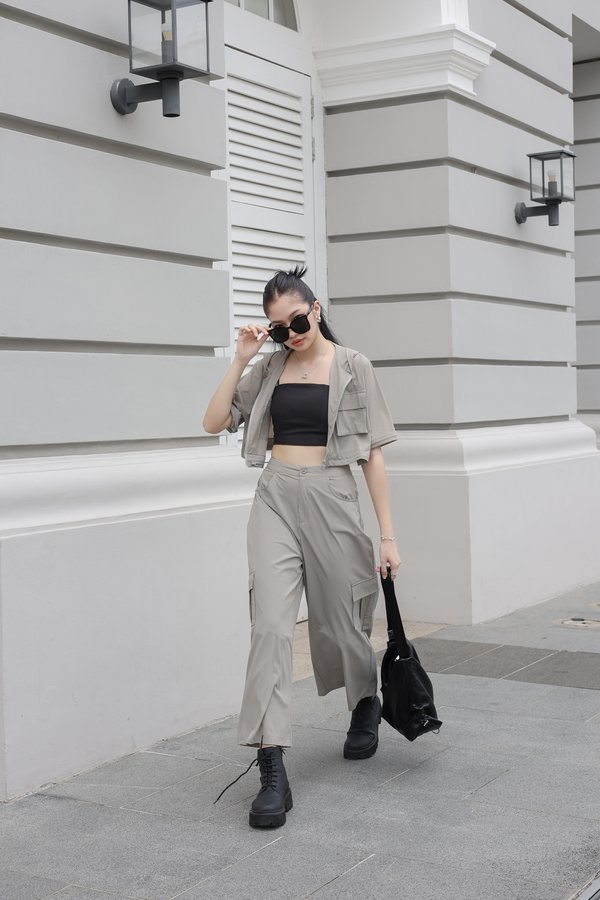 *TPZ* MODULAR CARGO PANTS IN DEEP TAUPE