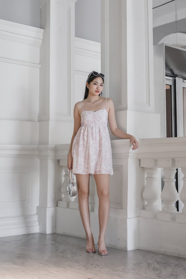 *TPZ* MINI DIORA DRESS 2.0 IN SOFT PINK TOILE DE BOTANICAL 