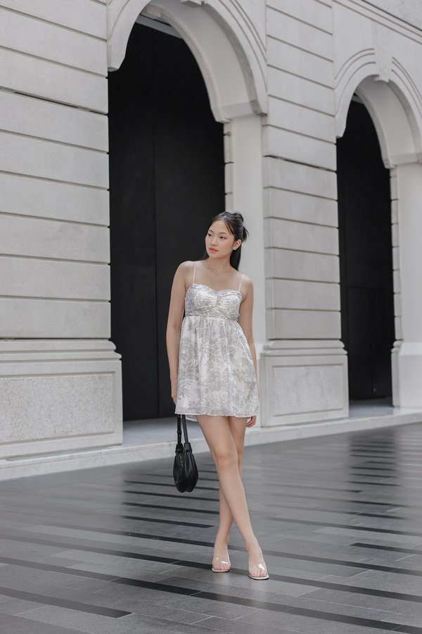 *TPZ* MINI DIORA DRESS 2.0 IN CHAMPAGNE GREY TOILE 