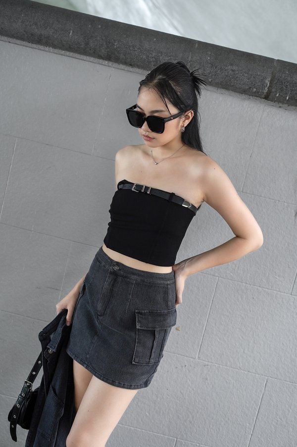 *TPZ* PERFECT BELT TOP IN BLACK