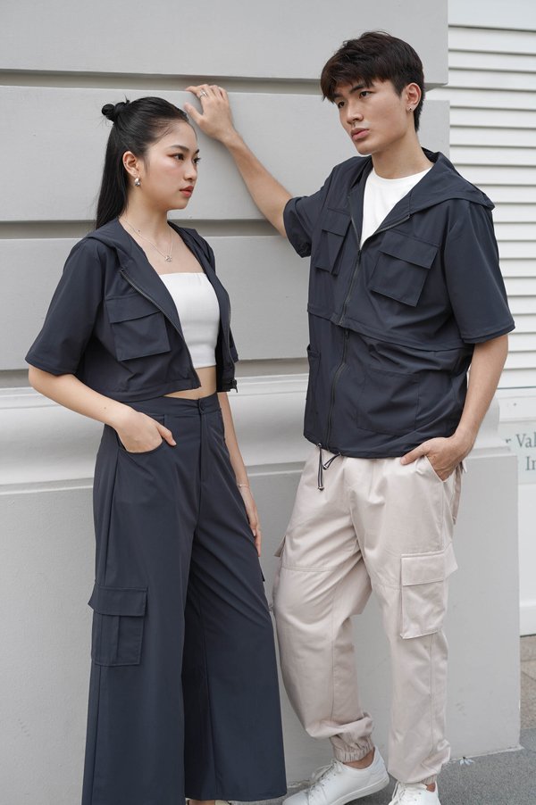 *TPZ* MODULAR CARGO PANTS IN MIDNIGHT TEAL