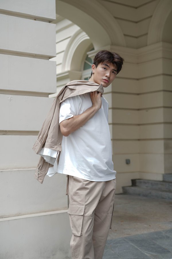 *TPZ* PARALLEL CARGO PANTS IN KHAKI BROWN