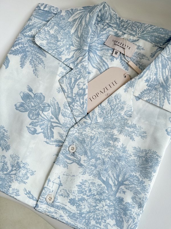 *TPZ* DREMY UNISEX SHIRT IN BABY BLUE TOILE 