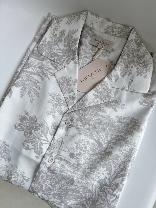 *TPZ* DREMY UNISEX SHIRT IN CHAMPAGNE GREY TOILE