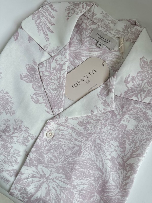 *TPZ* DREMY UNISEX SHIRT IN LILAC PINK TOILE 