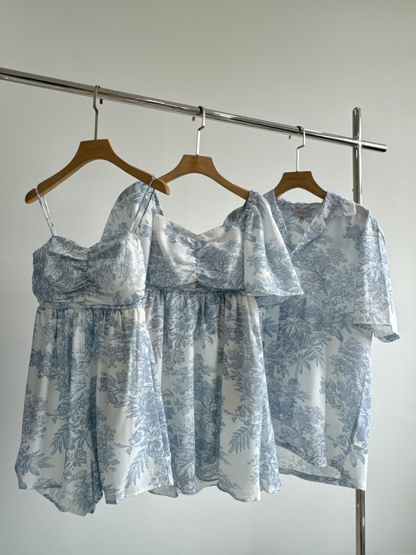 *TPZ* DREMY UNISEX SHIRT IN BABY BLUE TOILE 