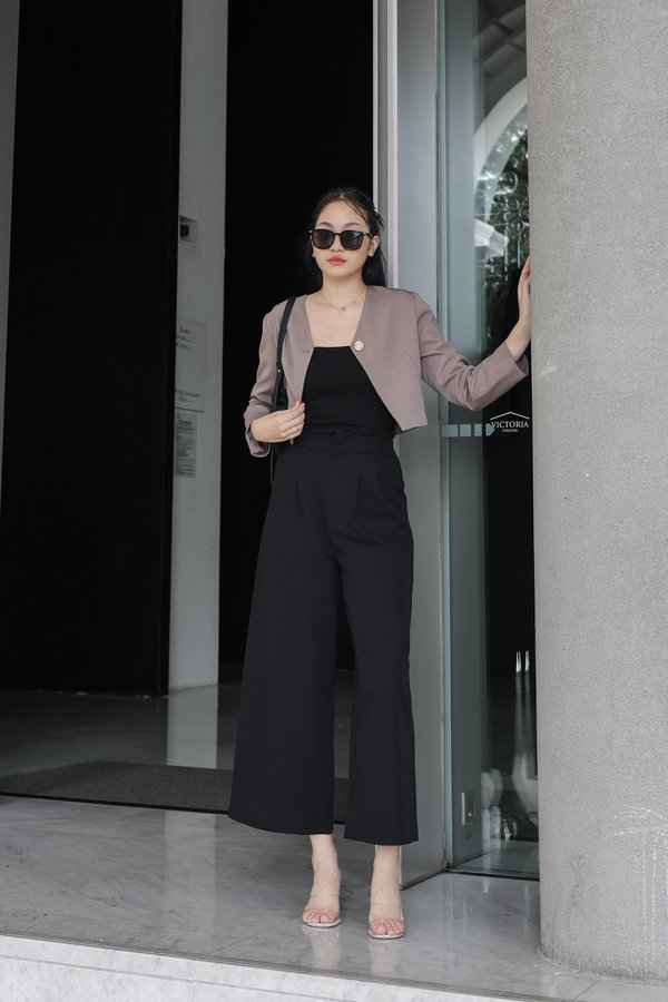 *TPZ* INTUITION HIGH WAISTED PANTS (REGULAR) IN BLACK