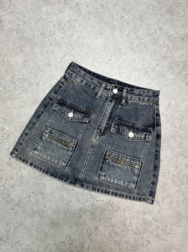 *K-SPECIAL PICKS* FRONT DOUBLE POCKETS CARGO SKORTS 