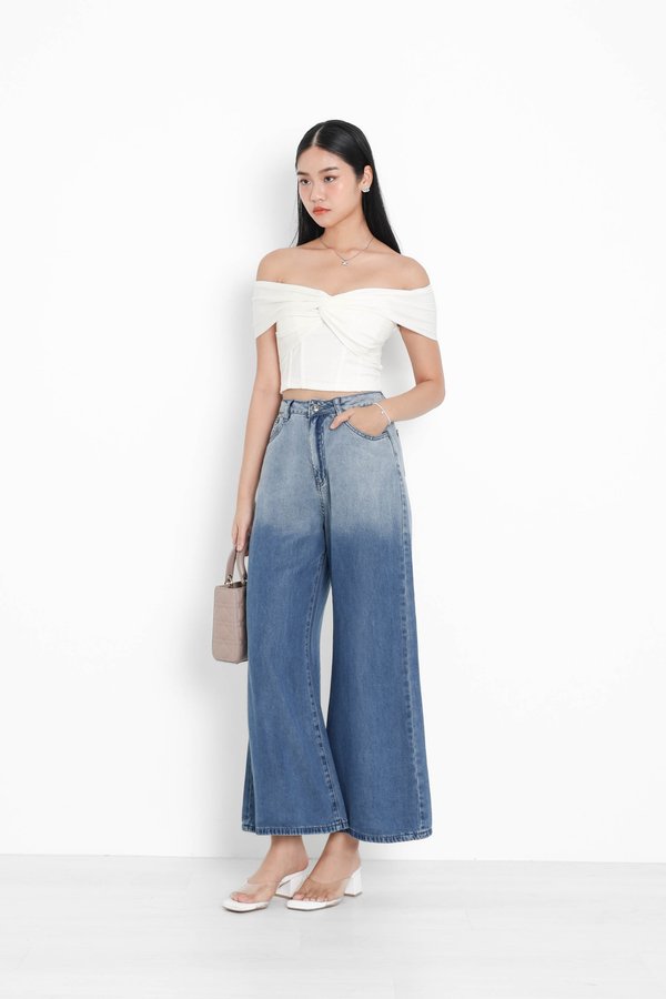 (PREORDER) *TPZ* CLASSIC BASIC TENCEL JEANS (PETITE) IN OMBRE