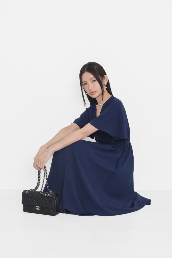 *TPZ* ELINA FLUTTER MAXI IN MIDNIGHT NAVY