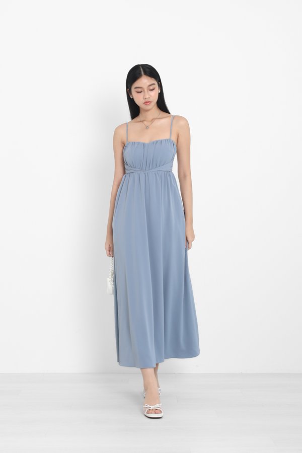 *TPZ* KAS SWEETHEART MAXI DRESS IN DUSTY BLUE