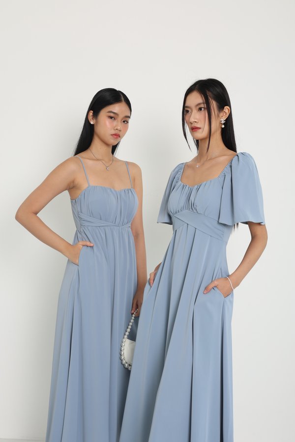 *TPZ* KAS SWEETHEART MAXI DRESS IN DUSTY BLUE