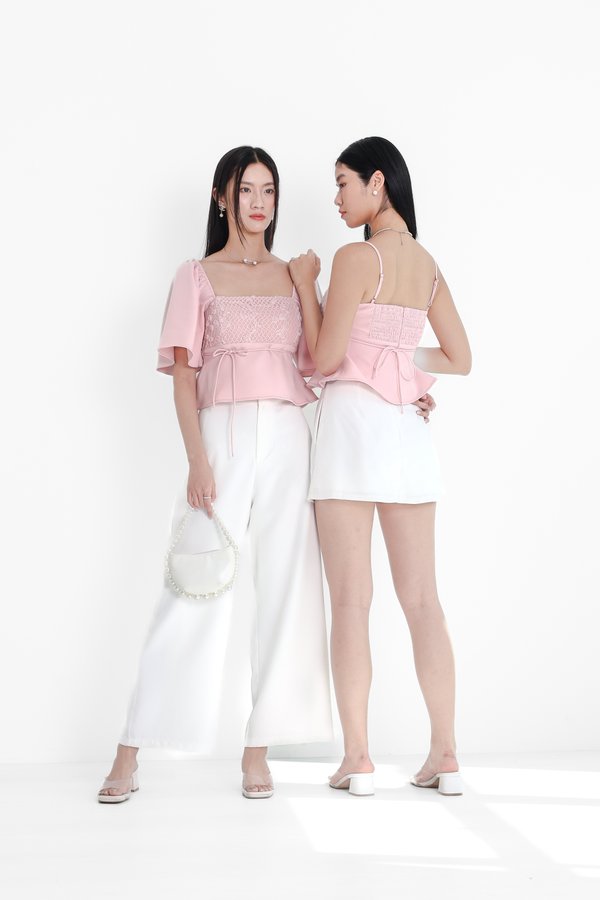 (PREORDER) *TPZ* ROSA HIGH WAISTED PANTS (REGULAR) IN WHITE