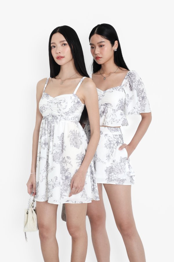 (PREORDER) *TPZ* MINI DIORA DRESS 3.0 IN TOILE DE AFFINITY GREY LAVENDE