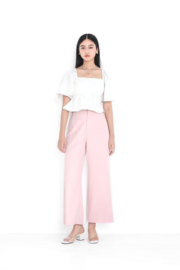 *TPZ* ROSA HIGH WAISTED PANTS (REGULAR) IN ICE PINK